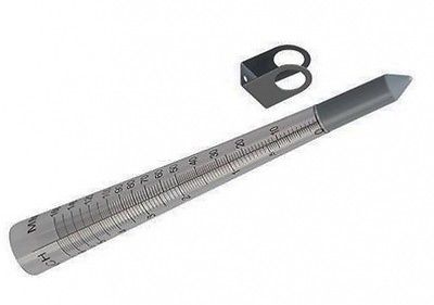 160mm Rain Gauge Measure Watering Level Rainfall Soil Metric Imperial Ground U1
