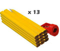 CARPENTERS PENCILS 12 PACK MARKING TIMBER BRICK JOINTER + SHARPENER U138
