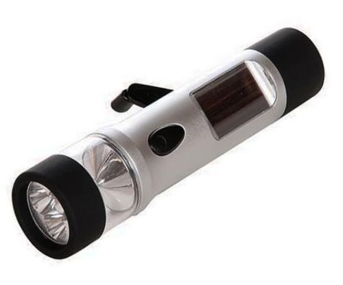 Solar Dynamo Torch 3 LED Lenser Wind-up camping boating hiking emergency U173