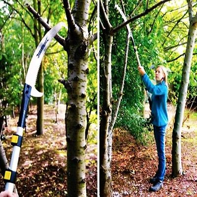 Extendable pruning tree saw with tri-cut blade 1.5 - 2.5m triple ground U176