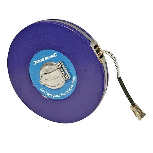 BRAND NEW FIBREGLASS SURVEYORS TAPE 10 M METRE 12 MM WIDE MEASURING MEASURE U234