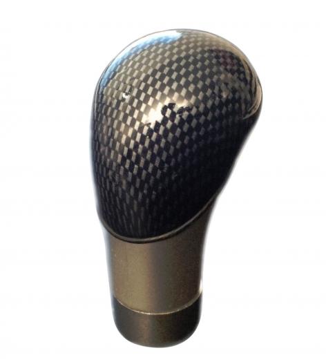 NEW UNIVERSAL MANUAL GEAR STICK KNOB CARBON ALLOY EFFECT SHIFT NOB U45