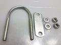 1x Oval Round U-Bolts Brackets Boat Trailer 120x90x10mm M10 Nut Plate UBR-120B