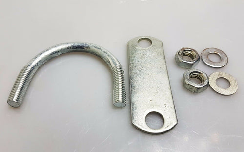 1x Steel Oval Round U-Bolts Brackets Boat Trailer 60x60x10mm M10 Nut Plate UBR-60A