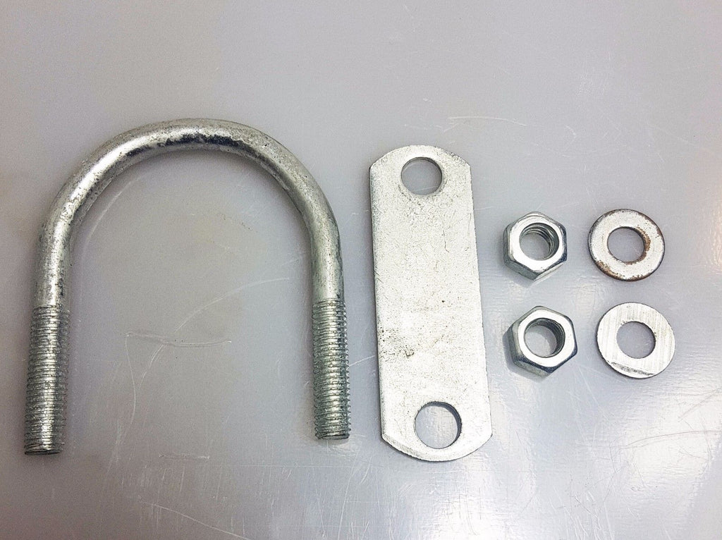 1x Steel Oval Round U-Bolts Boat Trailer 60x90x10mm M10 Nut Plate Brackets UBR-60B