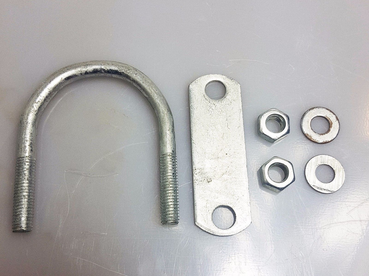 1x Steel Oval Round U-Bolts Boat Trailer 60x90x10mm M10 Nut Plate Brackets UBR-60B