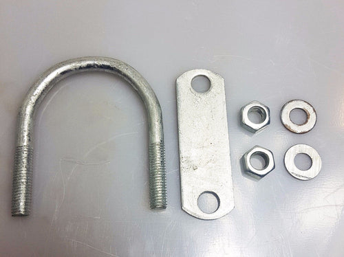 1x Steel Oval Round U-Bolts Boat Trailer 60x90x10mm M10 Nut Plate Brackets UBR-60B