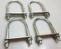 4xOval Round U-Bolts Brackets Boat Trailer 90x90x10mm M10 Nut Plate UBR-90B