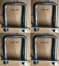 4 x square U-bolt u bolts Brackets Boat trailer 50x120x10mm Nuts & Plate UBS-50C