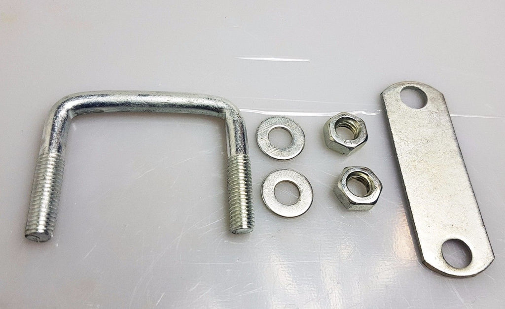 1 x Steel Square U-bolt Brackets Boat Trailer 60x60x10mm M10 Nuts UBS-60A