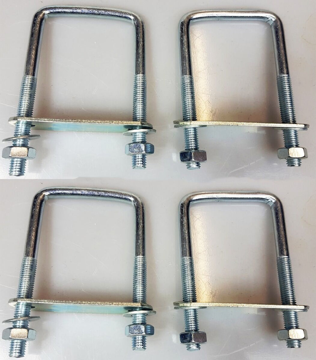 Four U bolts plate steps ladder van roof brackets hook 60x90x10 mm UBS-60B