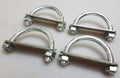 4xSteel Oval Round U-Bolts Brackets Boat Trailer 60x60x10mm M10 Nut Plate UBR-60A