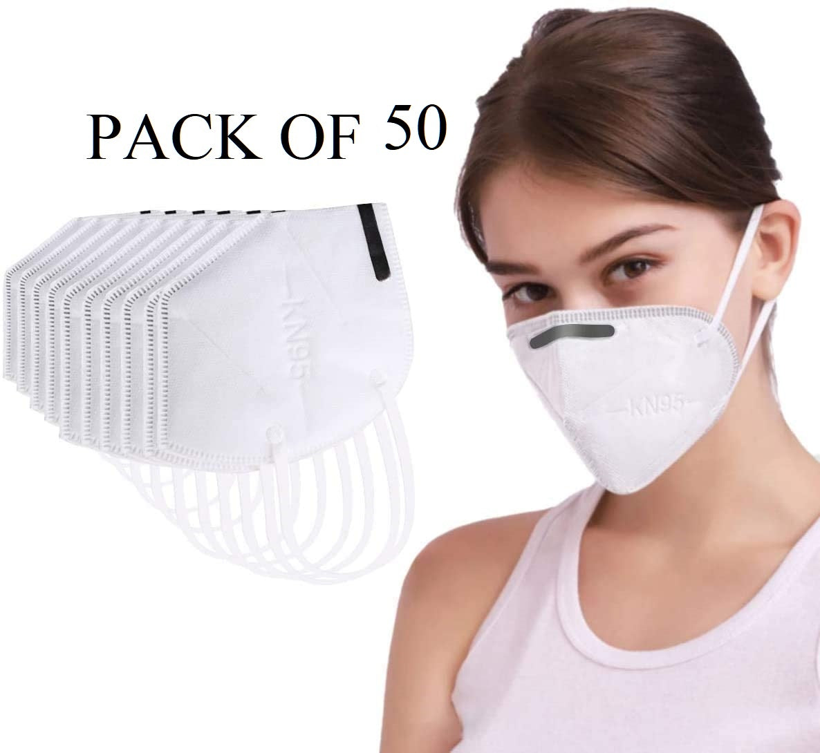 Wholesale Job Lot Face Mask Respirator KN95 Protection Filter for Health, Hayfever Pollution Pollen Smoke and Personal Safety -  Reusable High Quality   Qty x 50 pieces