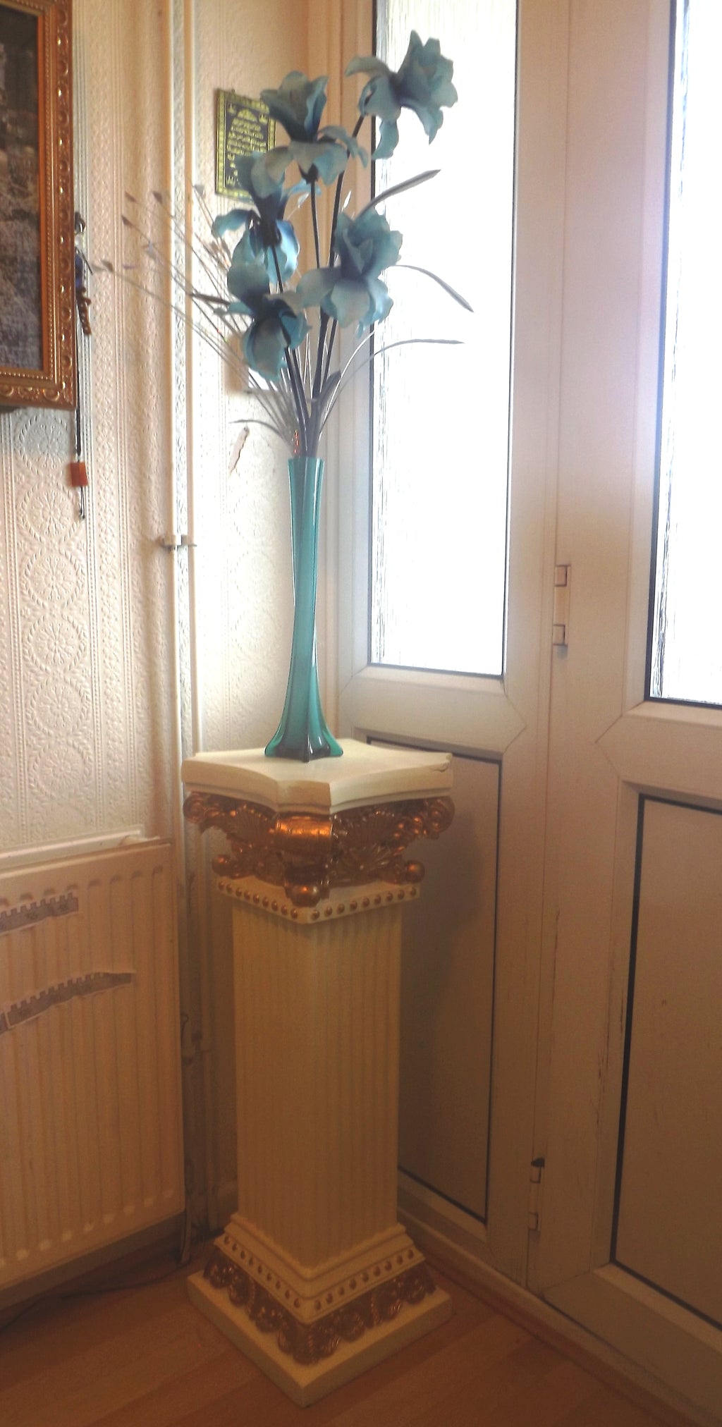 Large Pedestal victorian chic stands Posch Entrance Decorative Plant Flower photo medal plinth statue column pot display  Stand Pair 