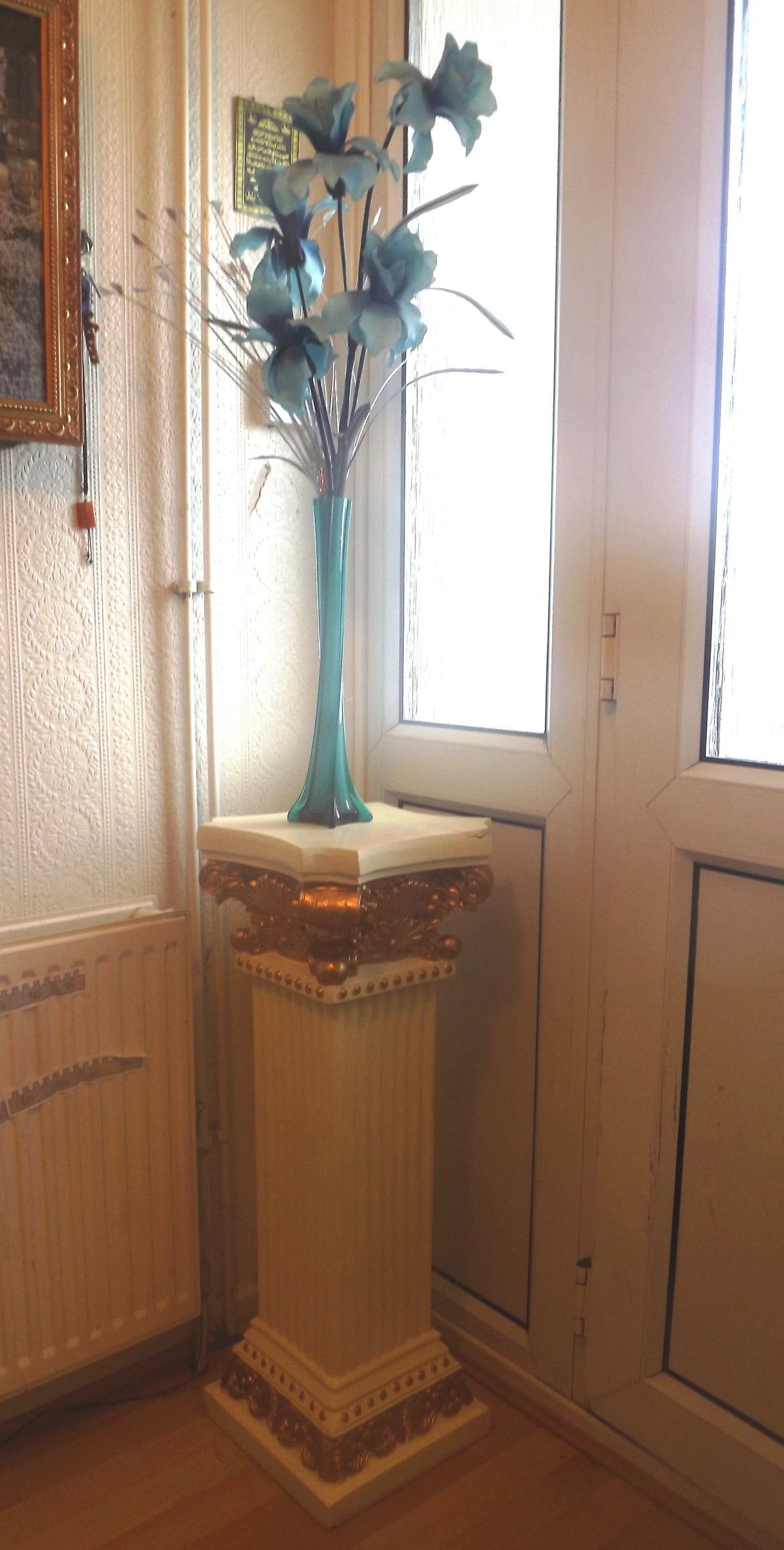 Large Pedestal victorian chic stands Posch Entrance Decorative Plant Flower photo medal plinth statue column pot display  Stand Pair 