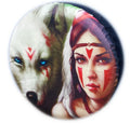 Girl Wolf Fantasy Wheel cover rear spare tyre wheelcover to fit all 4x4 and caravans
