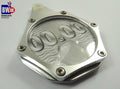 SILVER MOTORCYCLE MOTORBIKE BIKE MOPED TAX DISC HOLDER WATERPROOF METAL (Z74)