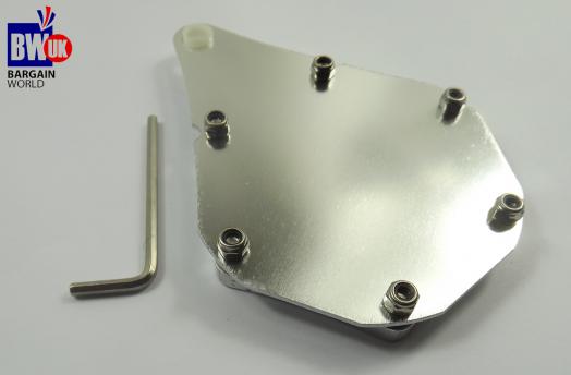 SILVER MOTORCYCLE MOTORBIKE BIKE MOPED TAX DISC HOLDER WATERPROOF METAL (Z74)