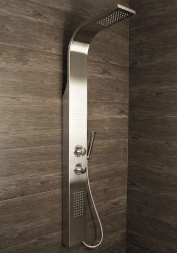 Shower Panel Column  Tower w/ Body Jets + Waterfall Bathroom Shower