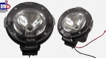 2 x 4" HID Black Xenon Driving Light Off Road Beam Spot light Car SUV Jeep 4x4