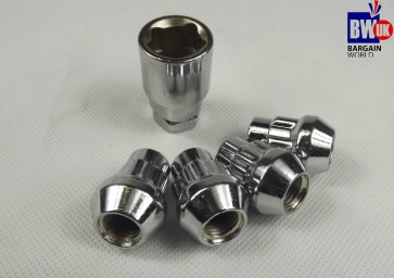 4 x Alloy Wheel Locking Bolt Anti Theft Nut 12 x 1.5mm Vauxhall Saab Volvo etc
