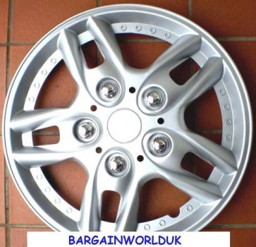 VAN CARS 4X4 WHEEL TRIMS SET- 4 CHROME 13" 14" INCHES UNIVERSAL WHEELCAPS