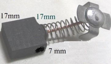 CARBON BRUSHES FOR SIP MITRE SLIDING COMPOUND SAW 63937 01314 SIPPART E76