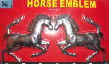 Jumping horses horse Chrome badge 3D cards logo emblem adhesive mirror AC19/H