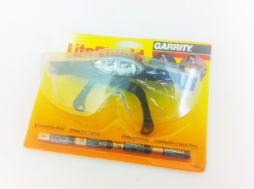 SAFETY GLASSES WITH LIGHT CLEAR GOGGLES EYEWEAR WORKWEAR LIGHTING CA29