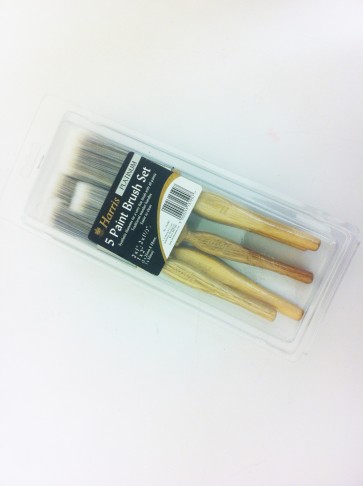 PAINT BRUSH SET 5 PIECE PLATINUM DECORATING DIY CONSTRUCTION SYNTHETIC CA66