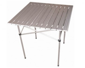 70CM SQUARE ALUMINIUM FOLDING TABLE ROBUST FOLDAWAY CAMPING PICNIC H19