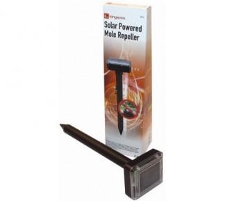 SOLAR POWERED MOLE REPELLER SONIC RAY DETERRENT HARMLESS PEST CONTROL H2REPELLER