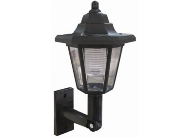 SOLAR WALL LANTERN LED LIGHT OUTDOOR GARDEN LAMP MOUNTED FENCE SUN LIGHTING H31