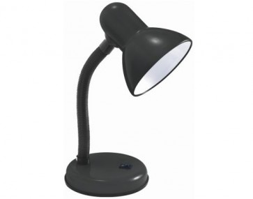 BLACK DESK LAMP OFFICE LIGHT LIGHTING INDOOR MAINS PLUG 40 W FLEXIBLE NECK H33