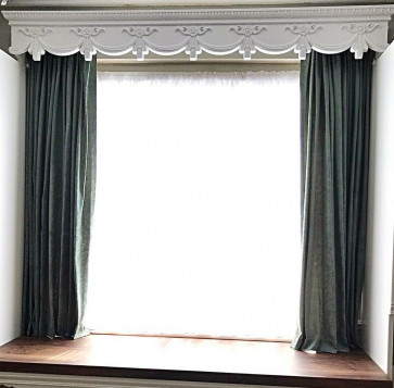 CURTAIN BOX VALANCE PELMET WINDOW DOOR CORNICE COVER VICTORIAN 9 FEET 108 INCHES LONG ( 275 CM X 18.5CM HIGH X 18.5 CM ) Weight 5 kg