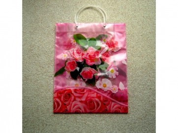 Large Reusable Decorative Gift Bag ROSE FLOWER Carrier 31 x10x39cm LS16