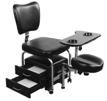 Manicure Pedicure Nail Station Salon Chair Beauty Table Desk Stool Spa Drawers