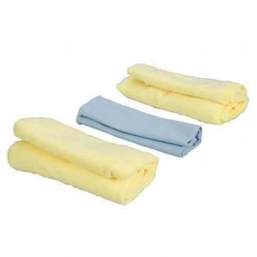 BRAND NEW MICROFIBRE CLOTH CLEANING SET 3PCE AUTOMOTIVE VALET WASH P163