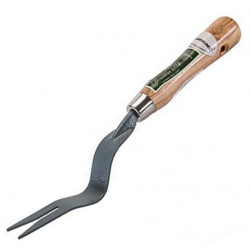 Forked Head Hand Weeder Puller Patio ash wood handle Garden Remove Weeds P19