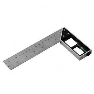 BRAND NEW TRI & MITRE SQUARE WITH SPIRIT LEVEL 150 MM MEASURING TOOLS DIY P218