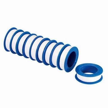 BRAND NEW PTFE TAPE 10PK 12 MM x 12 M PLUMBING ADHESIVE PIPE SEALS P231