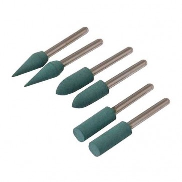 BRAND NEW RUBBER POLISHING TIPS SET 6PCE 3.1 DIA MANDEL ROTARY TOOLS DIY P260