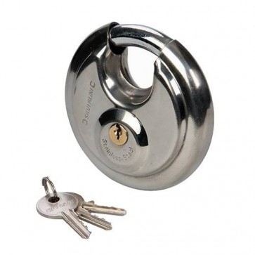 BRAND NEW DISC PADLOCK 70 MM SECURITY 21 x 12 x 9.5 MM STAINLESS STEEL P310