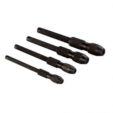 BRAND NEW PIN VICE SET 4PCE 1 2 3 4 MM POWER TOOL ACCESSORIES 4 JAW CHUCK P324