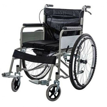 Lightweight Self Propelled Wheelchair Heavy Duty Folding Commode Padded Chair