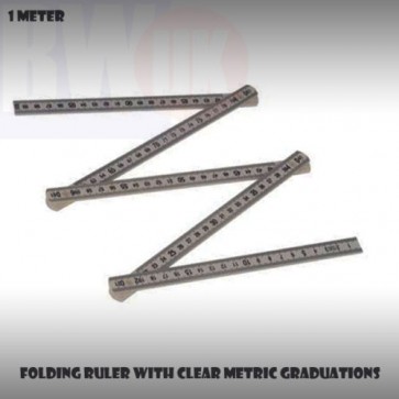 Folding Ruler Metric Ruler Rule Measure Metre Ruler 1m 3 feet Yard Stick S57