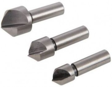 HSS Countersink 3 PC Bit Set For Steel Snd Hard Metals 10mm, 12mm 16mm S78