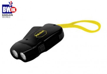 2 LED Dynamo Wind-Up trigger Torch emergency Flashlight Charger no batteries S8