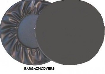 Semi Rigid Plastic Hard Black Wheel cover rear spare tyre wheelcover to fit all 4x4 and caravans