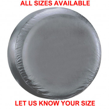 PLAIN SILVER 4x4 wheel cover to fit all rear spare tyre tire car van caravan NEW